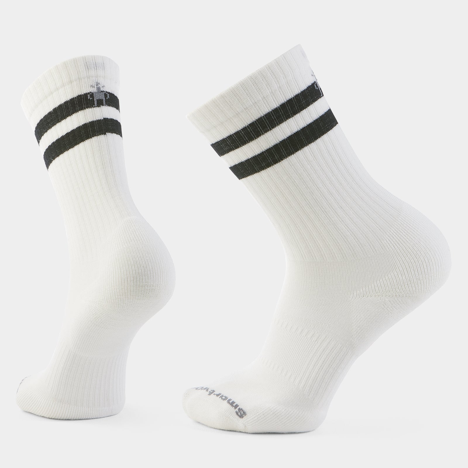 Everyday Athletic Striped Crew Socks White - ver - 1