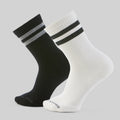 Everyday Athletic Striped Crew Socks Set  - ver - 1