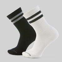 Everyday Athletic Striped Crew Socks Set