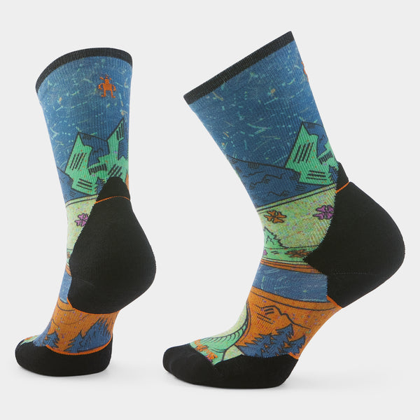 Chaussettes de trail Targeted Cushion avec imprimé Mountain pour femme