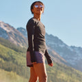 Women's Merino 4" Hike Short Purple Storm - ver - 3