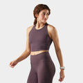 Women's Active Crop Bra Mink - ver - 2