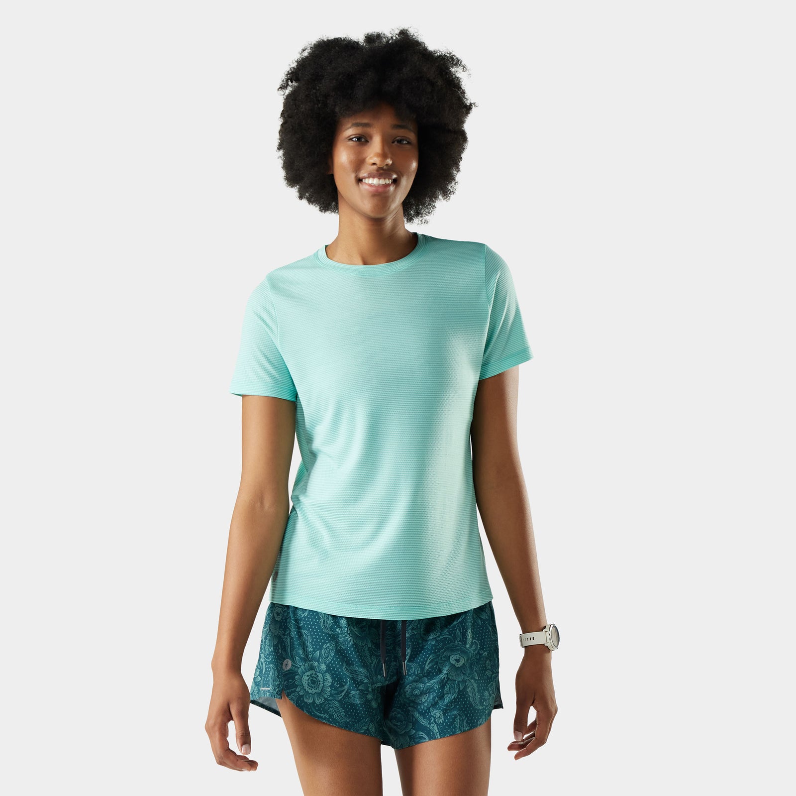 Women's Active Mesh Short Sleeve Pacific Blue - ver - 1