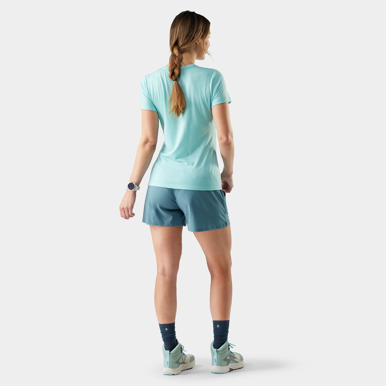 Women's Merino Short Sleeve Tee Boxed Pacific Blue - ver - 2