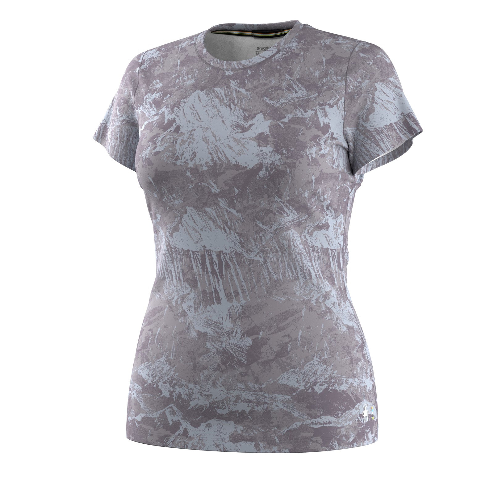 Women's Merino Short Sleeve Tee Boxed Purple Storm Mountain - ver - 3