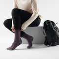 Hike Classic Edition Second Cut Crew Socks Purple Iris - ver - 2
