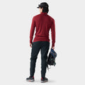 Classic Thermal 1/4 Base Layer Zip Currant Heather - ver - 2