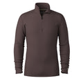 Men's Classic Thermal Merino Base Layer 1/4 Zip Boxed Mink Heather - ver - 3