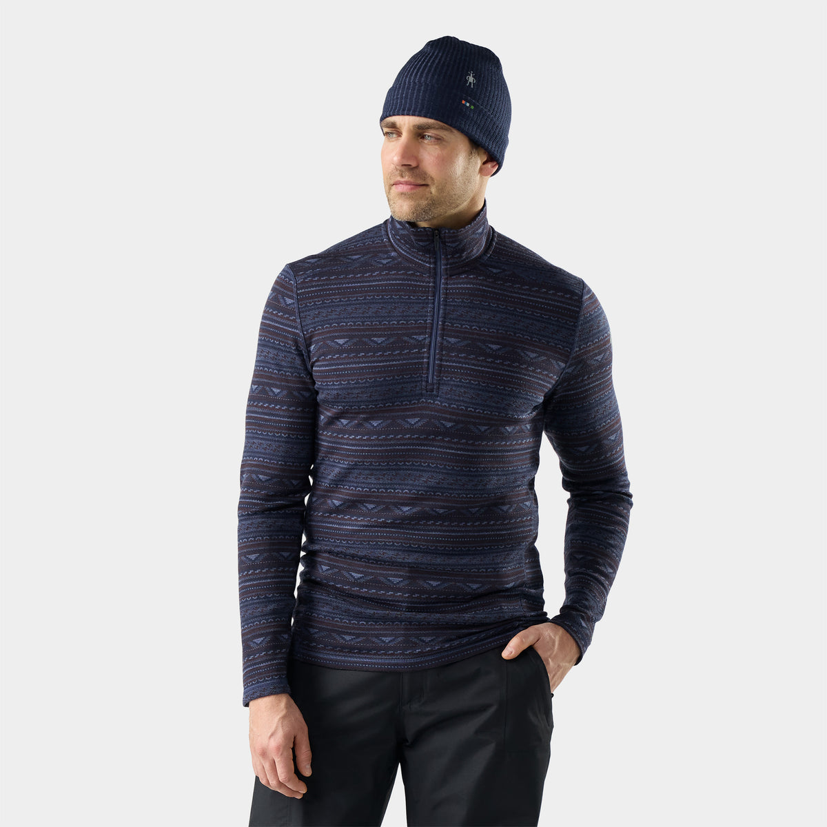 Classic Thermal 1/4 Base Layer Zip Nightfall Summit Soul - ver - 1