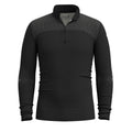 Men's Intraknit™ Thermal Merino Base Layer 1/4 Zip Black-White - ver - 3