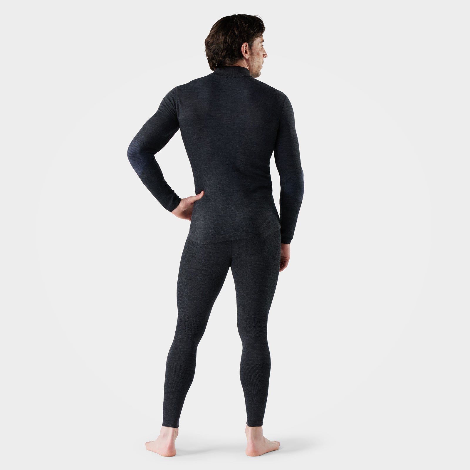 Camiseta interior Intraknit™ Thermal Merino con cremallera de 1/4 para hombre Charcoal-Nightfall Blue - ver - 2