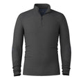 Camiseta interior Intraknit™ Thermal Merino con cremallera de 1/4 para hombre Charcoal-Nightfall Blue - ver - 3