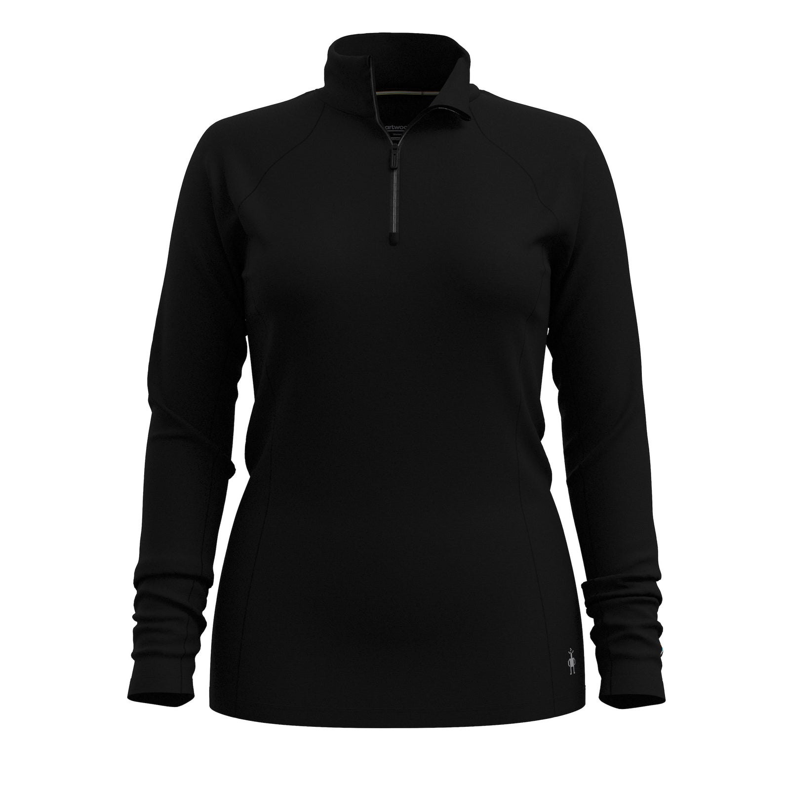 Women's Classic All-Season Merino Base Layer 1/4 Zip Boxed Black - ver - 3