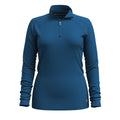 Women's Classic All-Season Merino Base Layer 1/4 Zip Boxed Twilight Blue - ver - 3