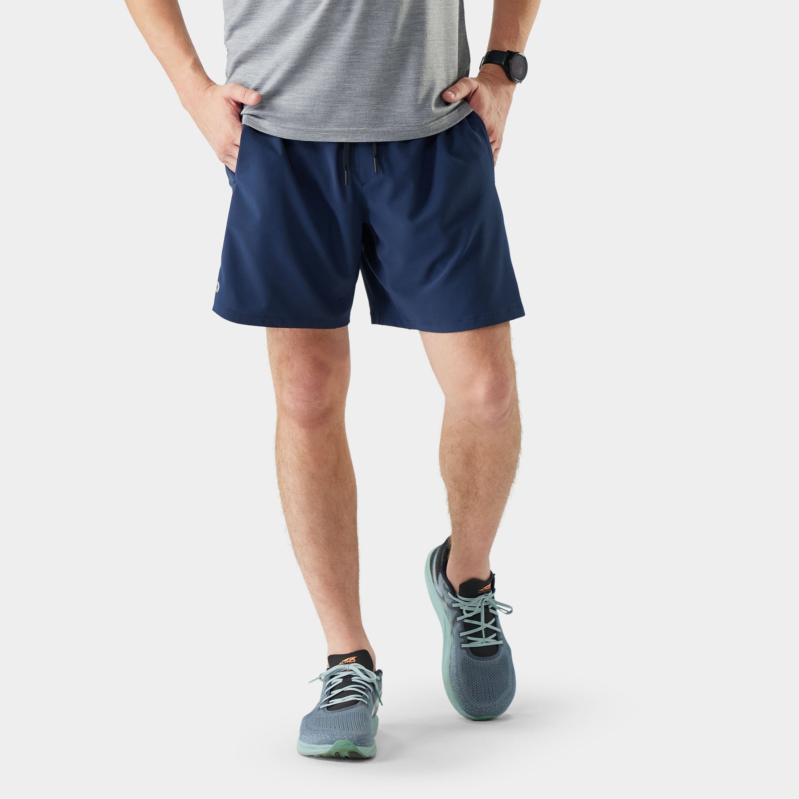 Gefütterte Shorts 7" (18cm) Active für Herren Deep Navy - ansehen - 1