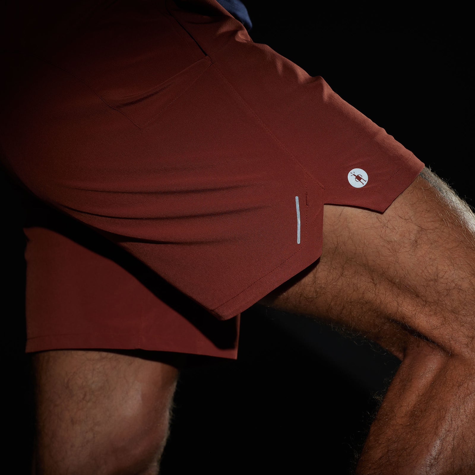 Men's Active Lined 7" Short Burnt Sienna - ver - 4