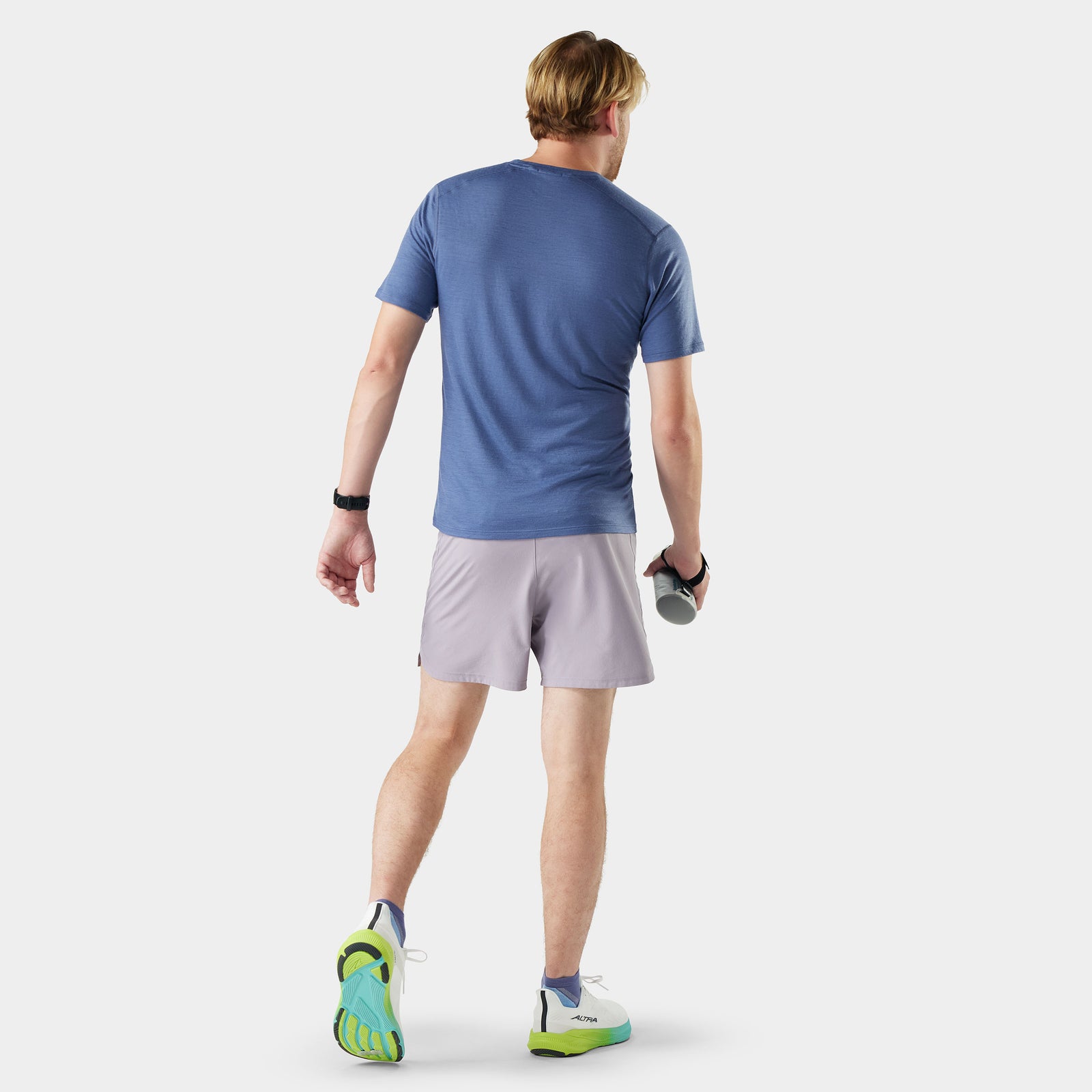 Men's Active Lined 5" Short Purple Storm - ver - 2