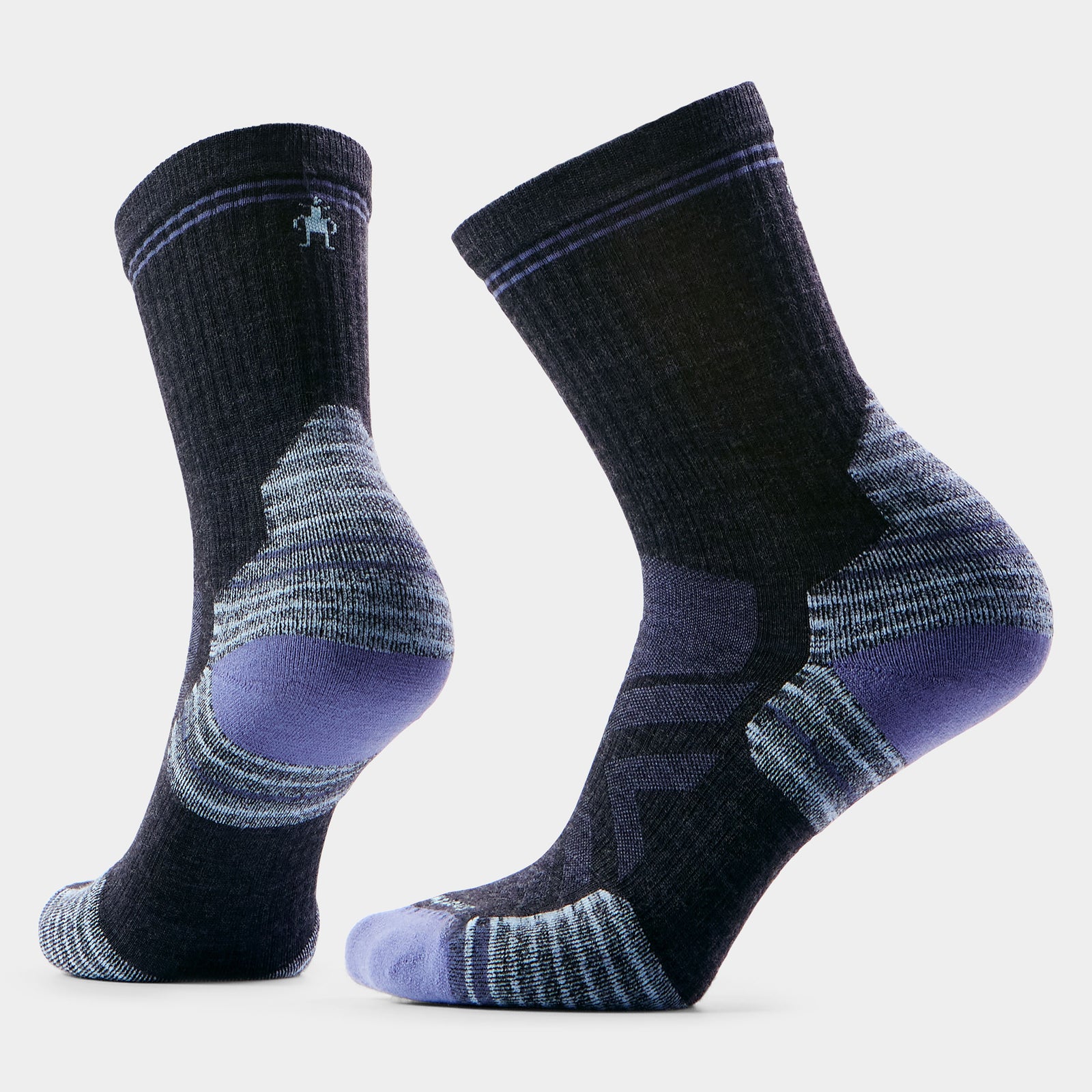 Women's Hike Mid Crew Socks Charcoal - ver - 1