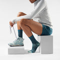Women's Hike Mid Crew Socks Twilight Blue - ver - 2