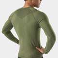 Men's Intraknit™ All-Season Merino Base Layer Crew Winter Moss - ver - 3