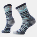 Women's Hike Dragon Stitch Mid Crew Socks Deep Navy - ver - 1