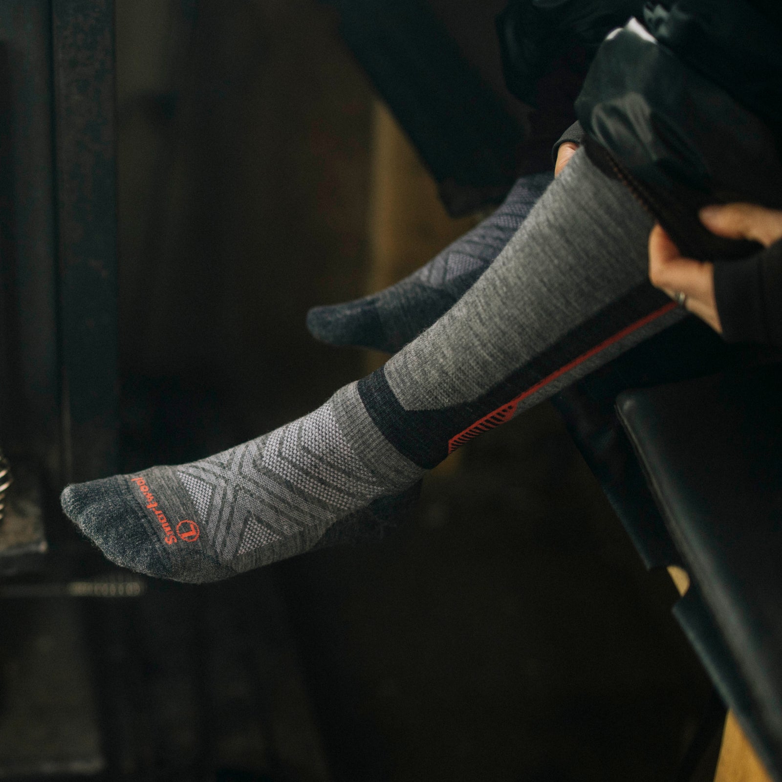 Intraknit™ Ski Over The Calf Socks Black - ver - 3