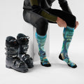 Ski Explorer Print Over The Calf Socks Deep Navy - ver - 2