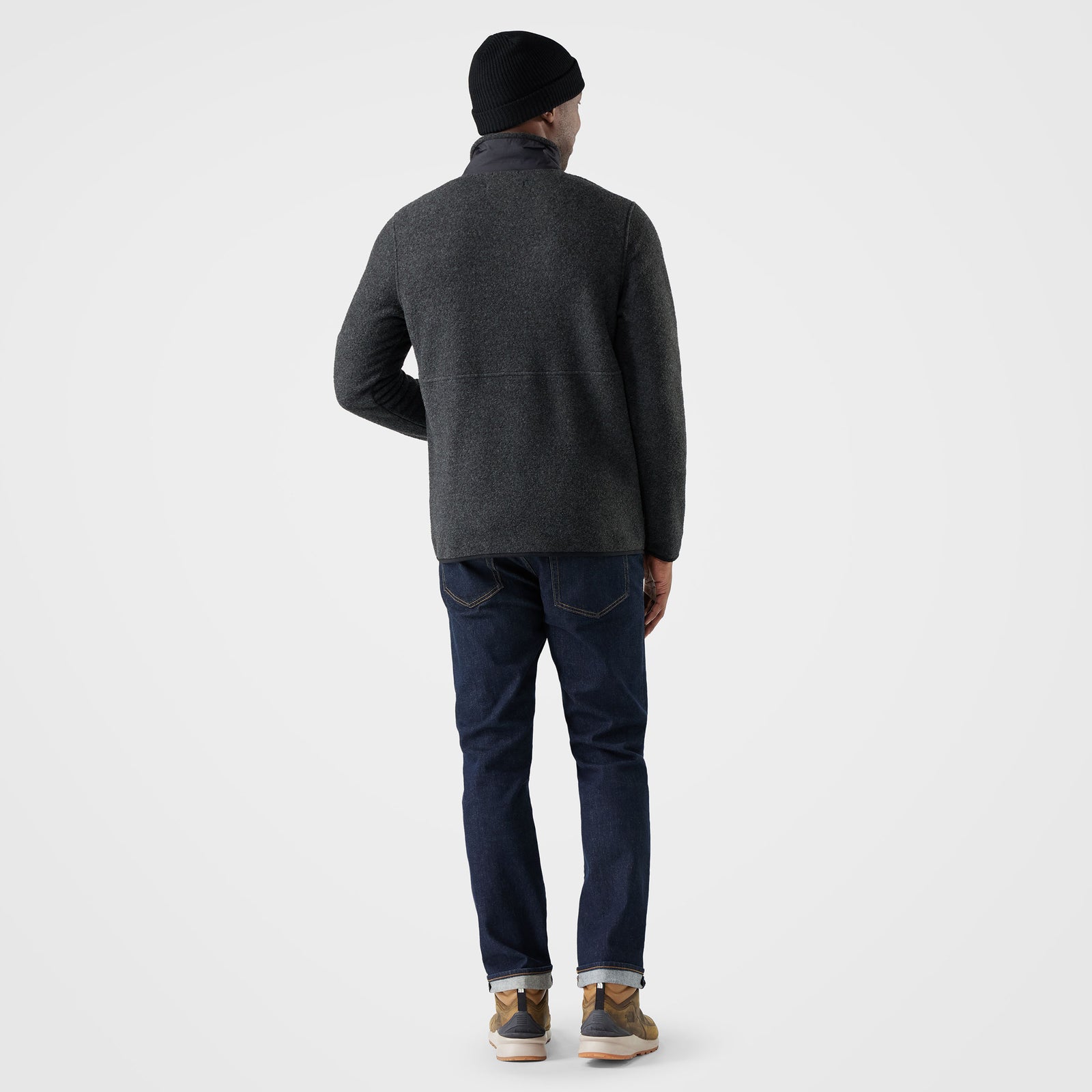 Men's Second Cut™ Fleece 1/2 Zip Charcoal - ver - 2