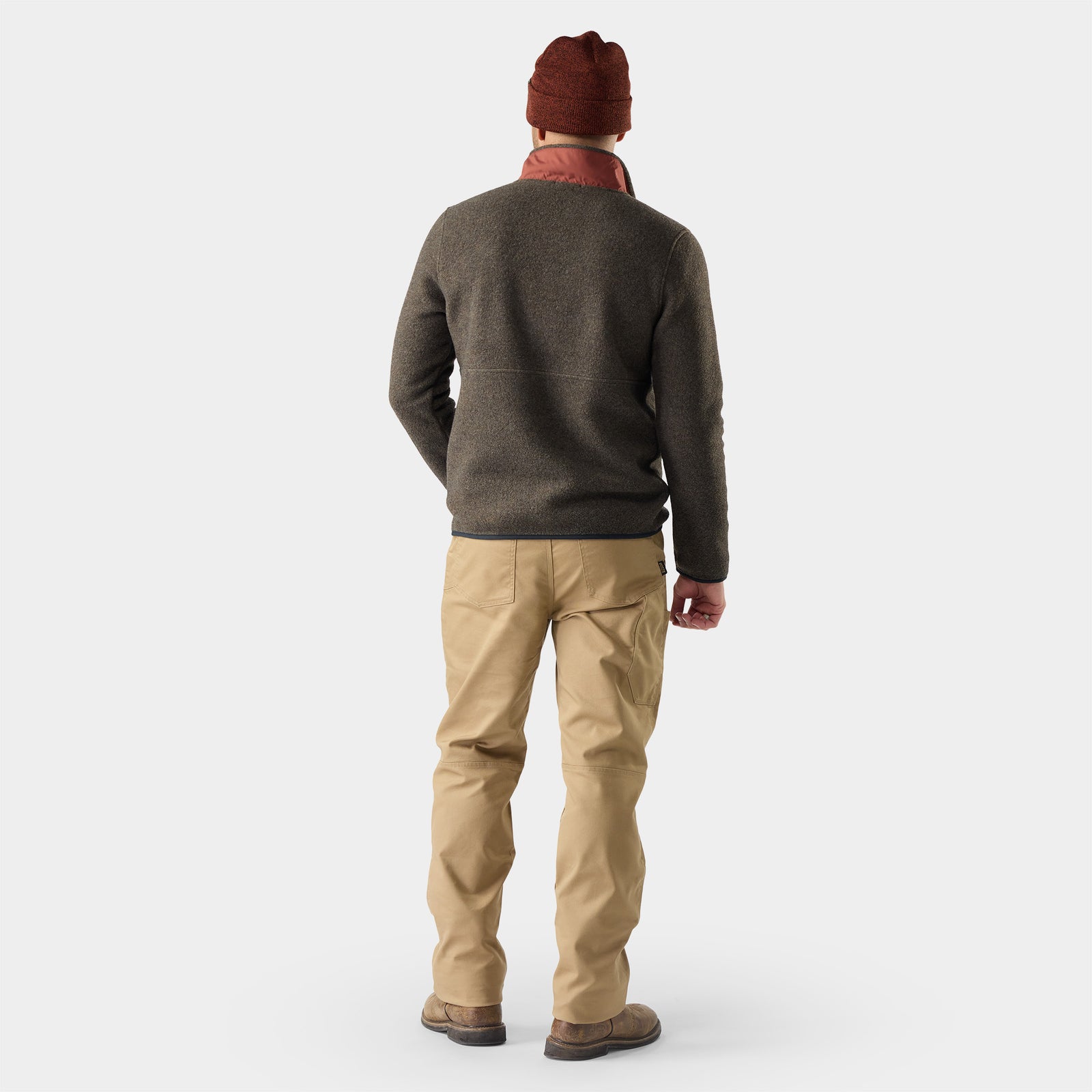 Fleece 1/2 Zip Burnt Sienna - ver - 2