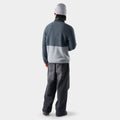 Fleece Jacket Light Gray/Deep Navy - ver - 2