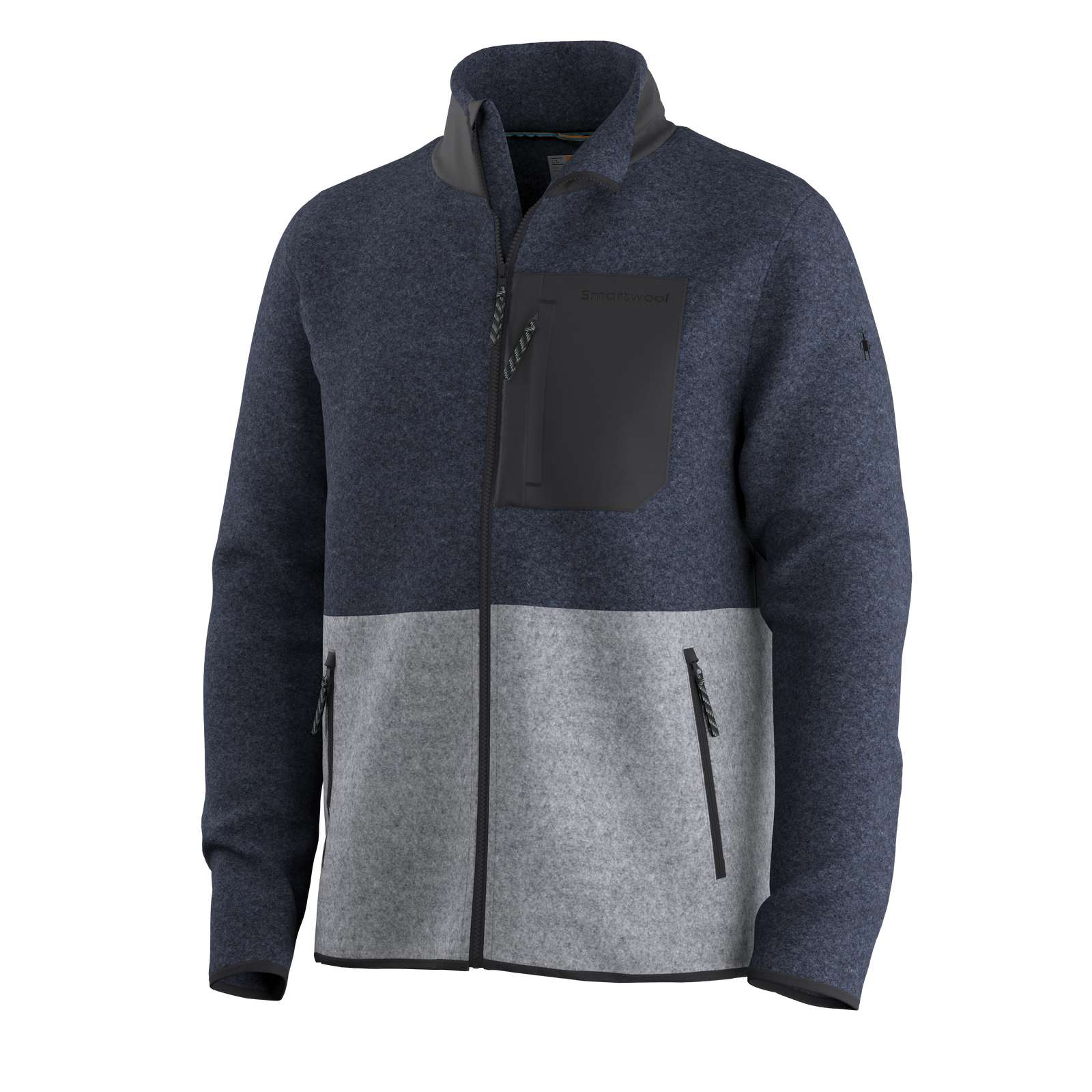 Fleece Jacket Light Gray/Deep Navy - ver - 5