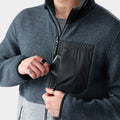 Fleece Jacket Light Gray/Deep Navy - ver - 4