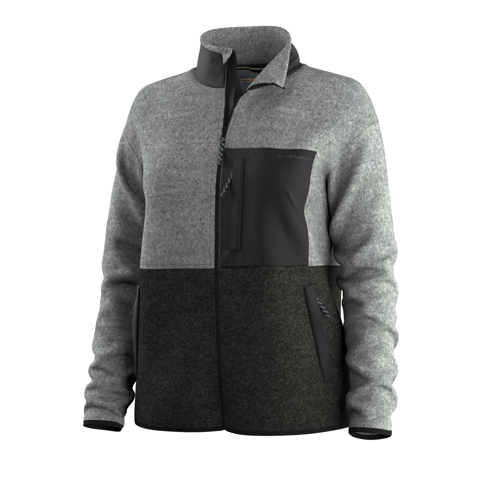 Fleece Jacket Charcoal/Light Gray - ver - 4
