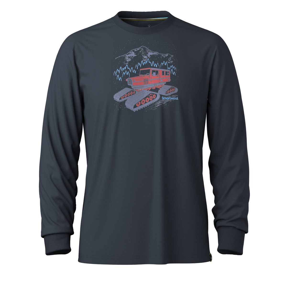 Snowcat Graphic Long Sleeve Graphic Tee Deep Navy - ver - 2