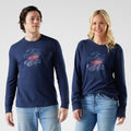 Snowcat Graphic Long Sleeve Graphic Tee Deep Navy - ver - 1