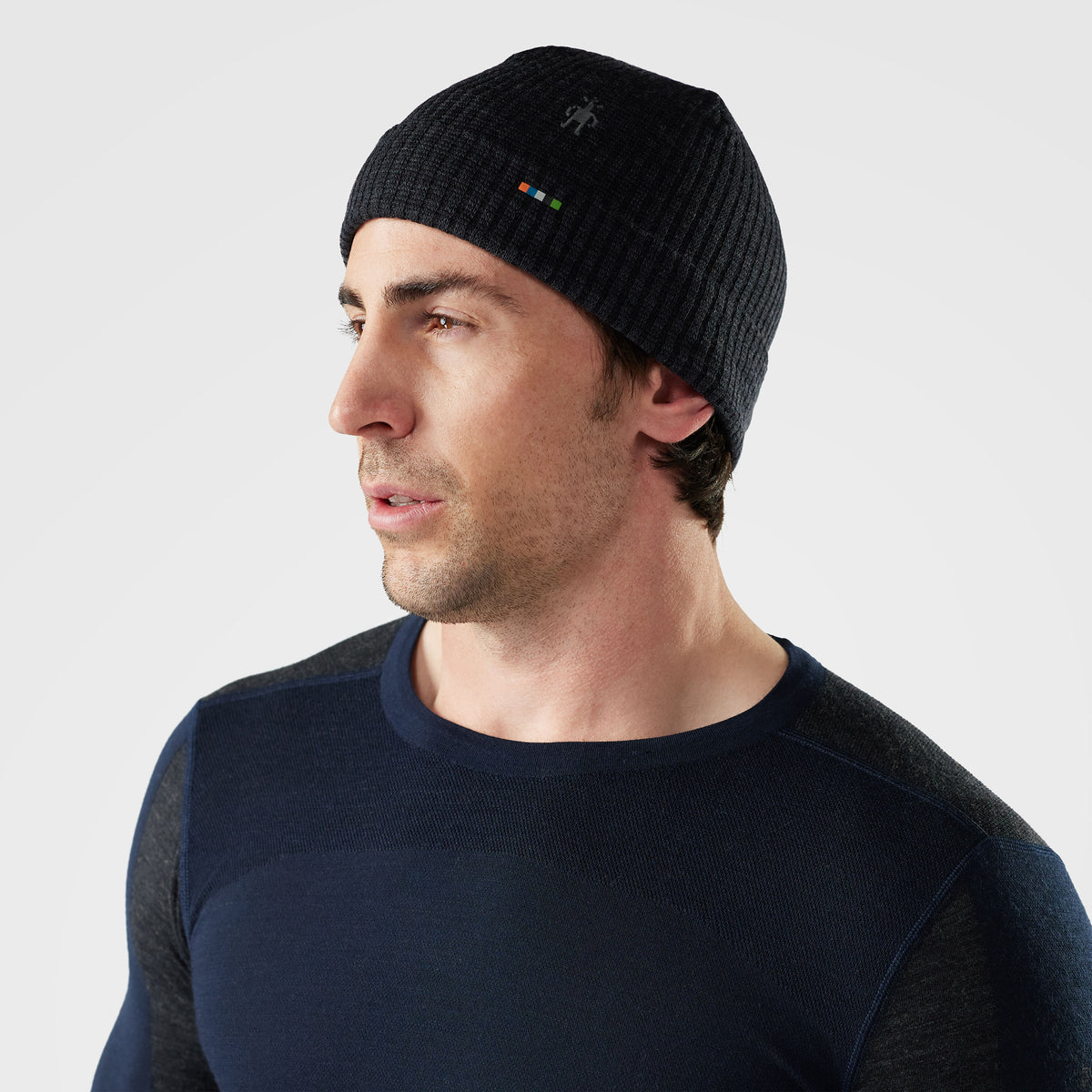 Thermal Merino Rib Beanie Charcoal Heather - ver - 1