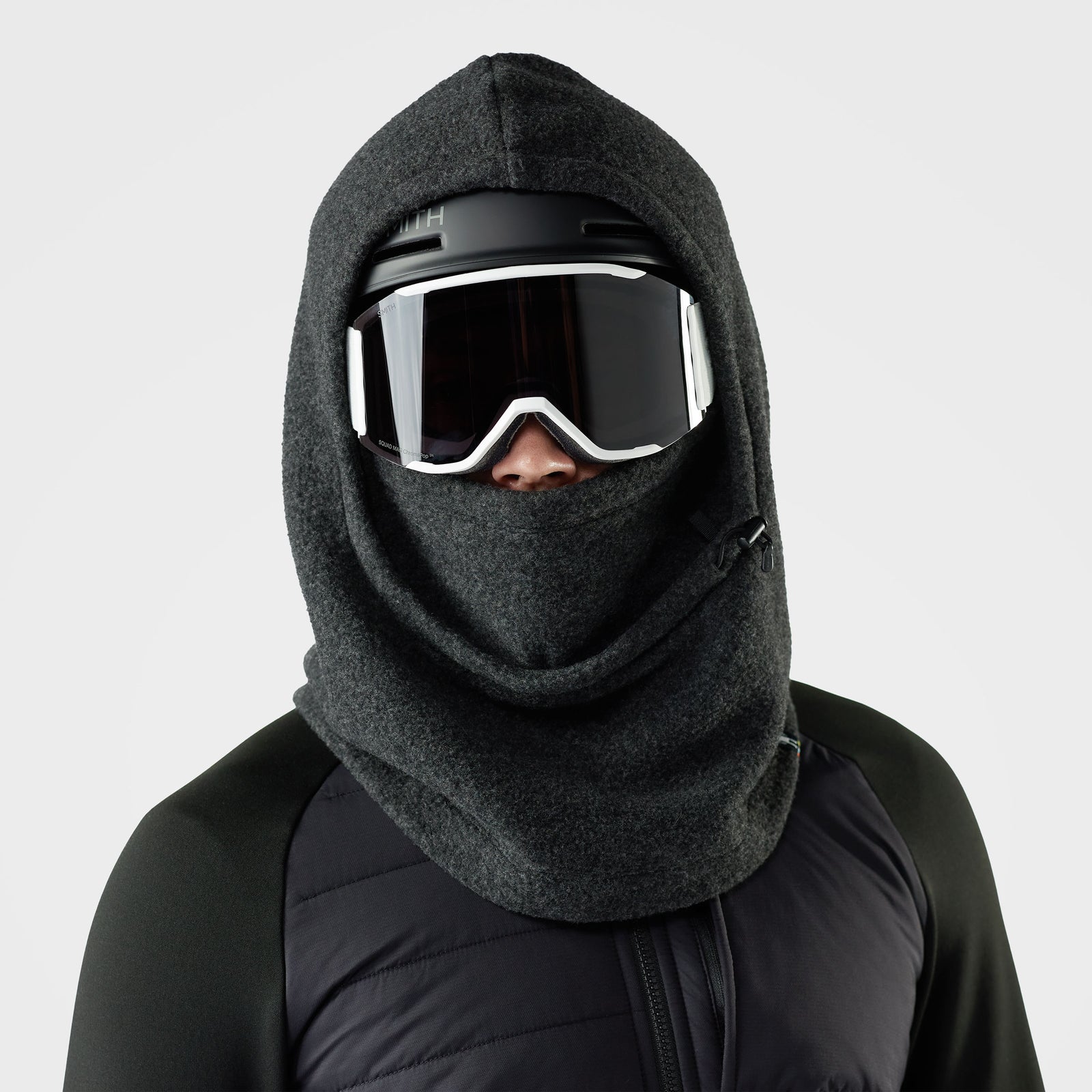 Capucha balaclava de forro polar Second Cut Charcoal - ver - 2