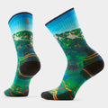 Targeted Cushion Crew Wandersocken mit Mountain Lake Print für Damen  - ansehen - 1