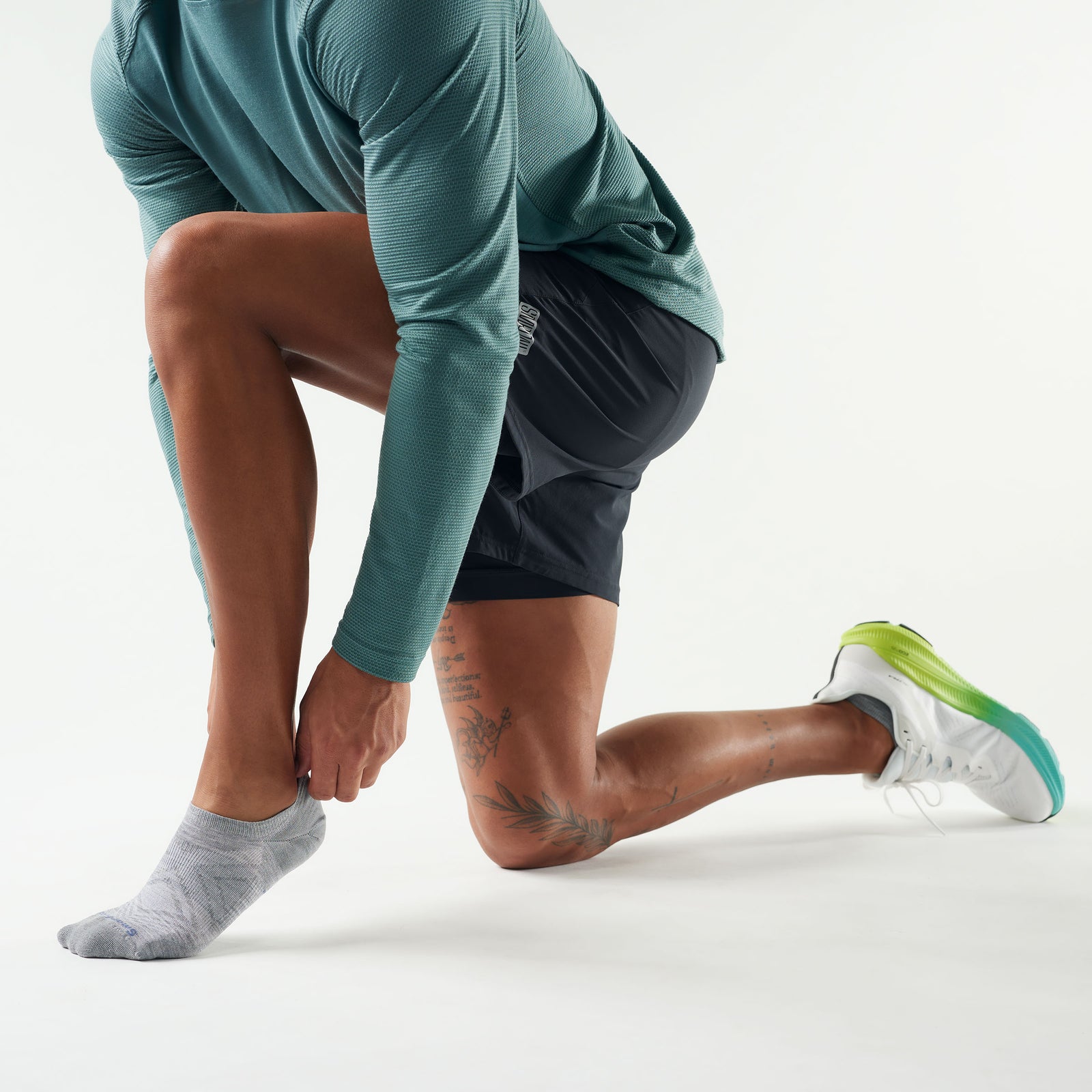Run No Show Socks Light Gray - ver - 2