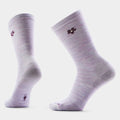 Women's Everyday Groovy Bloom Crew Socks Purple Eclipse - ver - 1