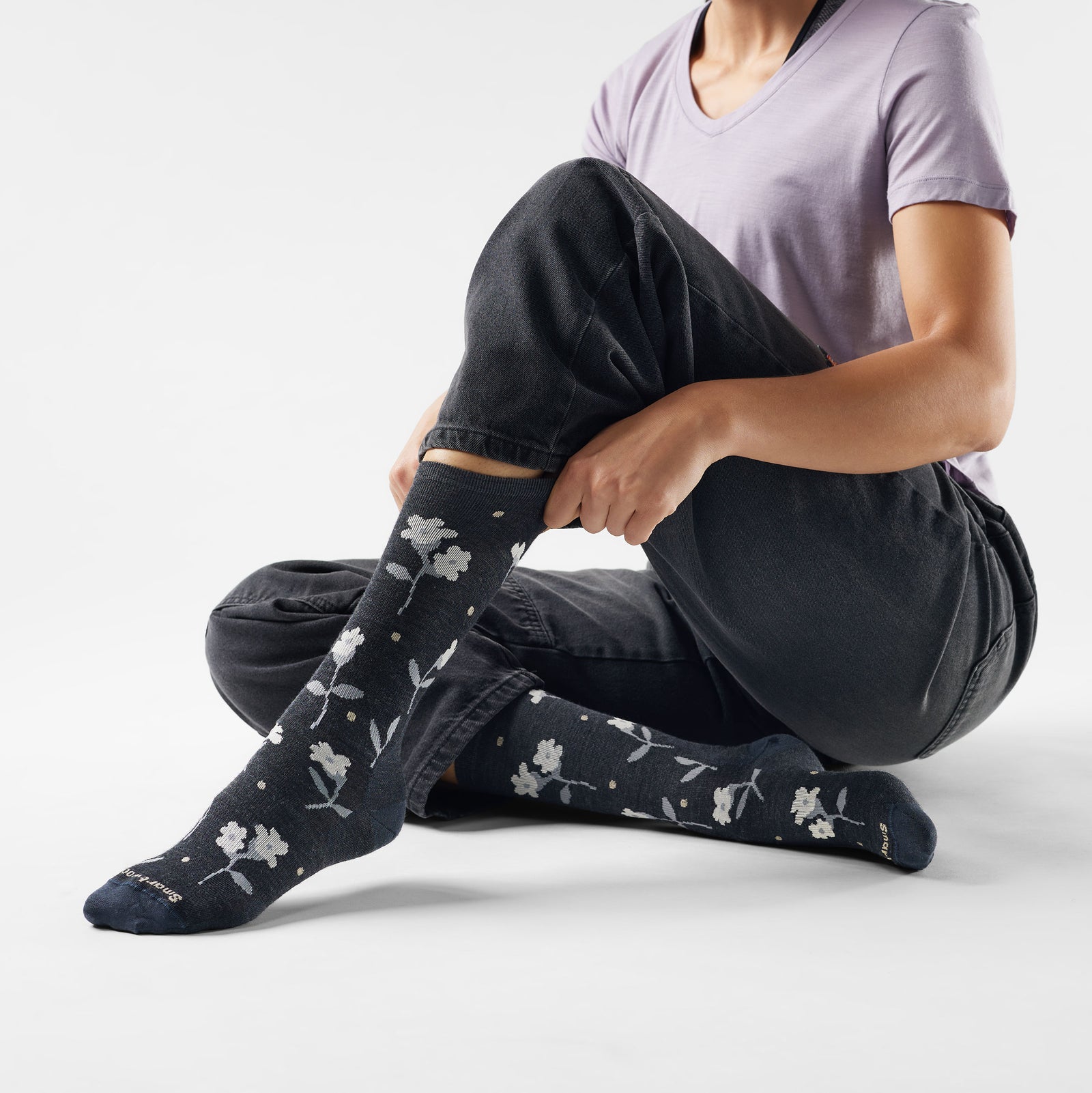 Calze da donna Everyday Garden Gala Crew Charcoal - visualizza - 2