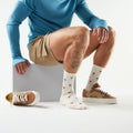 Everyday Stout Street Crew Socks Natural - ver - 2