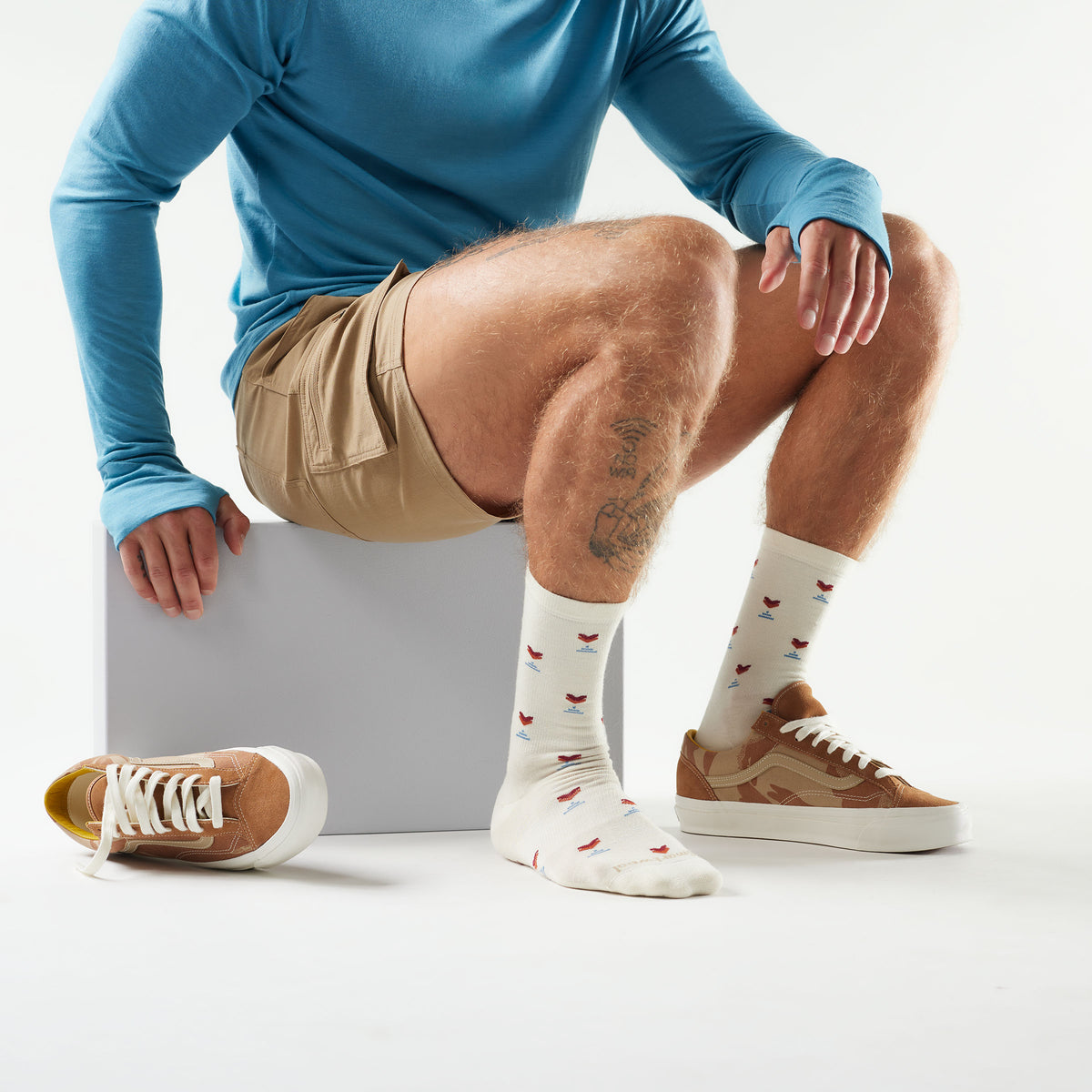 Everyday Stout Street Crew Socks Natural - 2