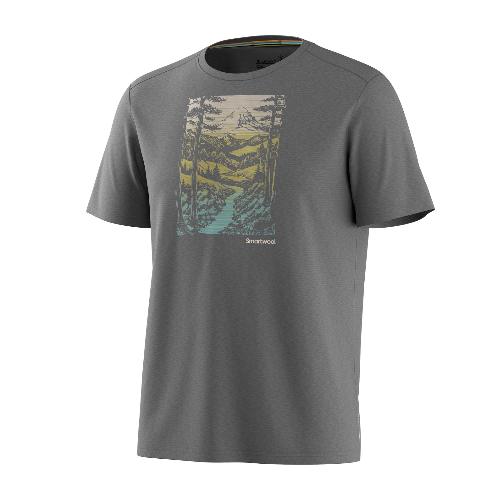 T-shirt da uomo a maniche corte con grafica Winding Trail Active  - visualizza - 2