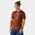 Men's Winding Trail Active Short Sleeve Graphic Tee Burnt Sienna - ver - 2