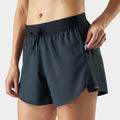 Women's Active Lined 4" Short Black - ver - 3