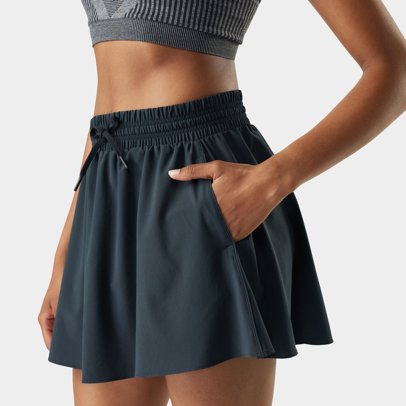 Women's Active Lined Skirt Black - ver - 3