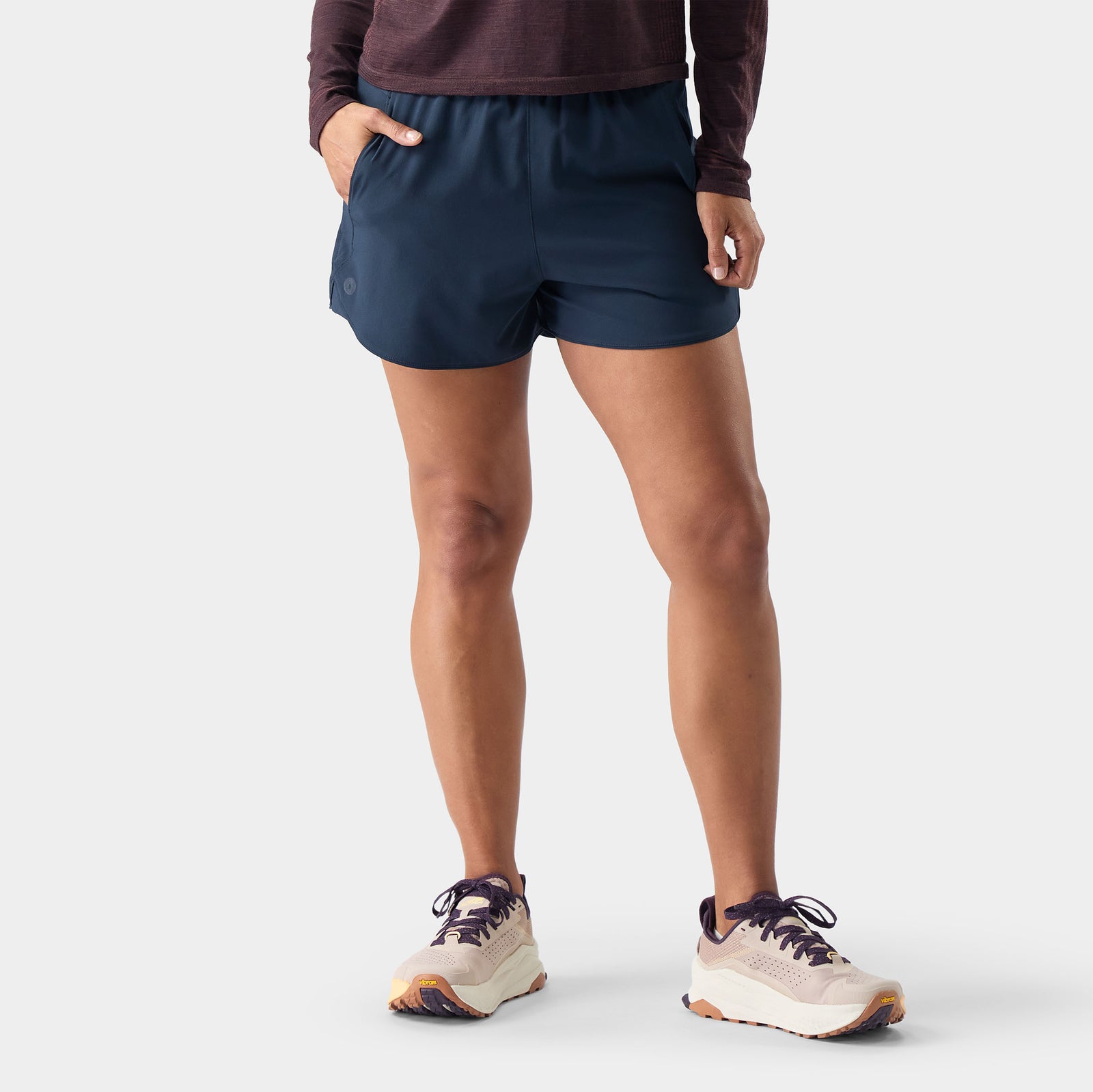 Women's Active Lined 3" Short Deep Navy - ver - 1