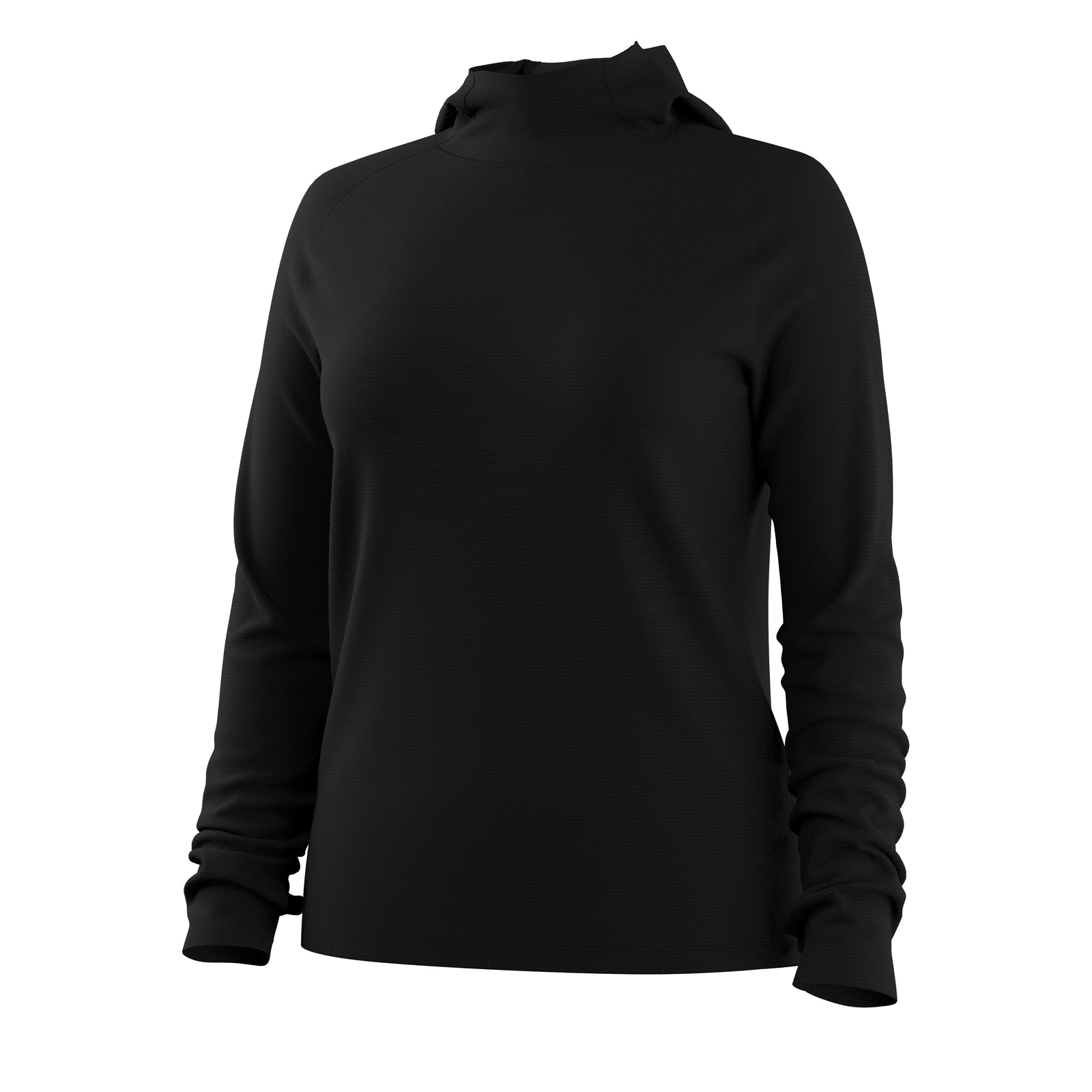 Women's Active Mesh Hoodie Black - ver - 5