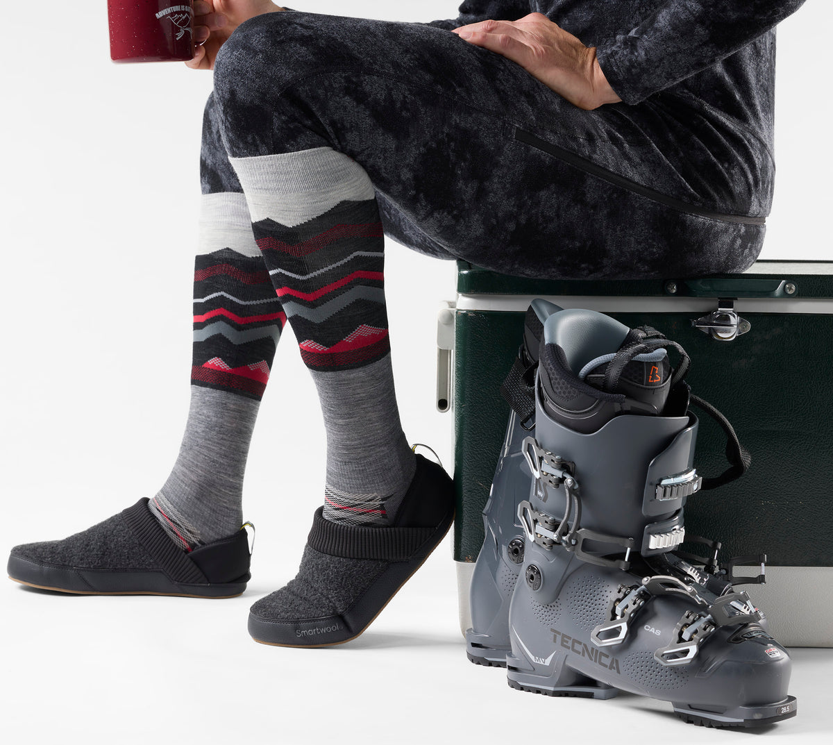 Ski Expanding Horizons OTC Socks Medium Gray - ver - 2